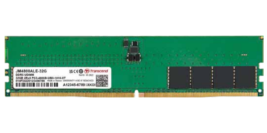 Transcend JetRam JM4800ALE-32G memory module 32 GB 1 x 32 GB DDR5 4800 MHz